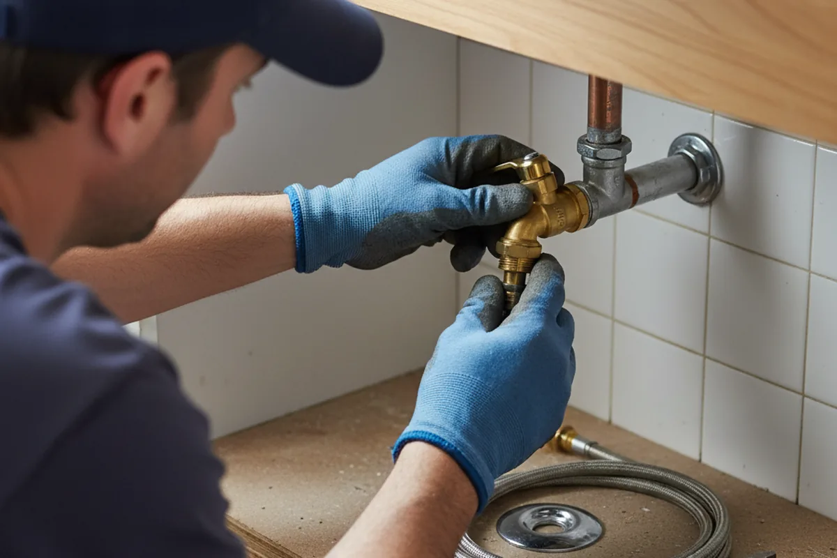 Shutoff valve and fitting work during Faucet and Fixture Repair in Genesee